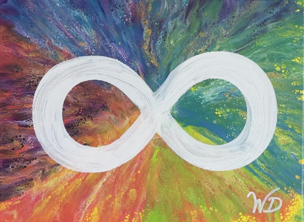 Autism Acceptance by Wendy Delfosse | Fluid Acrylic on Canvas | Art Box Gallery | St. Augustine, FL