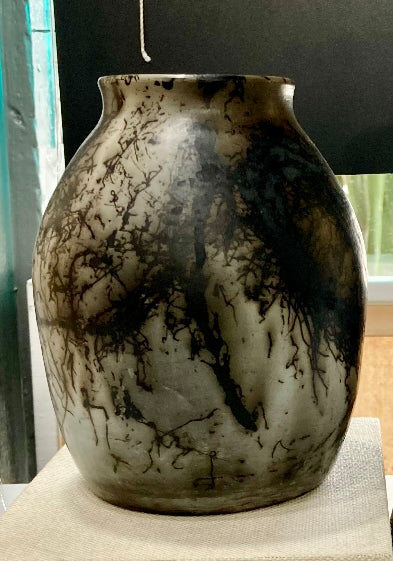 Art Box Gallery Horsehair Raku Vase Tim Bullard Pottery Tim Bullard