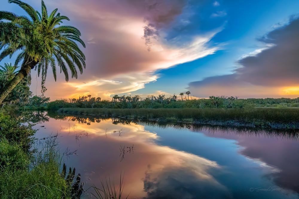 High Bridge Sunset by Stacey Sather | Fine Art Photography on Museum-Quality Canvas | Art Box Gallery | St. Augustine, FL