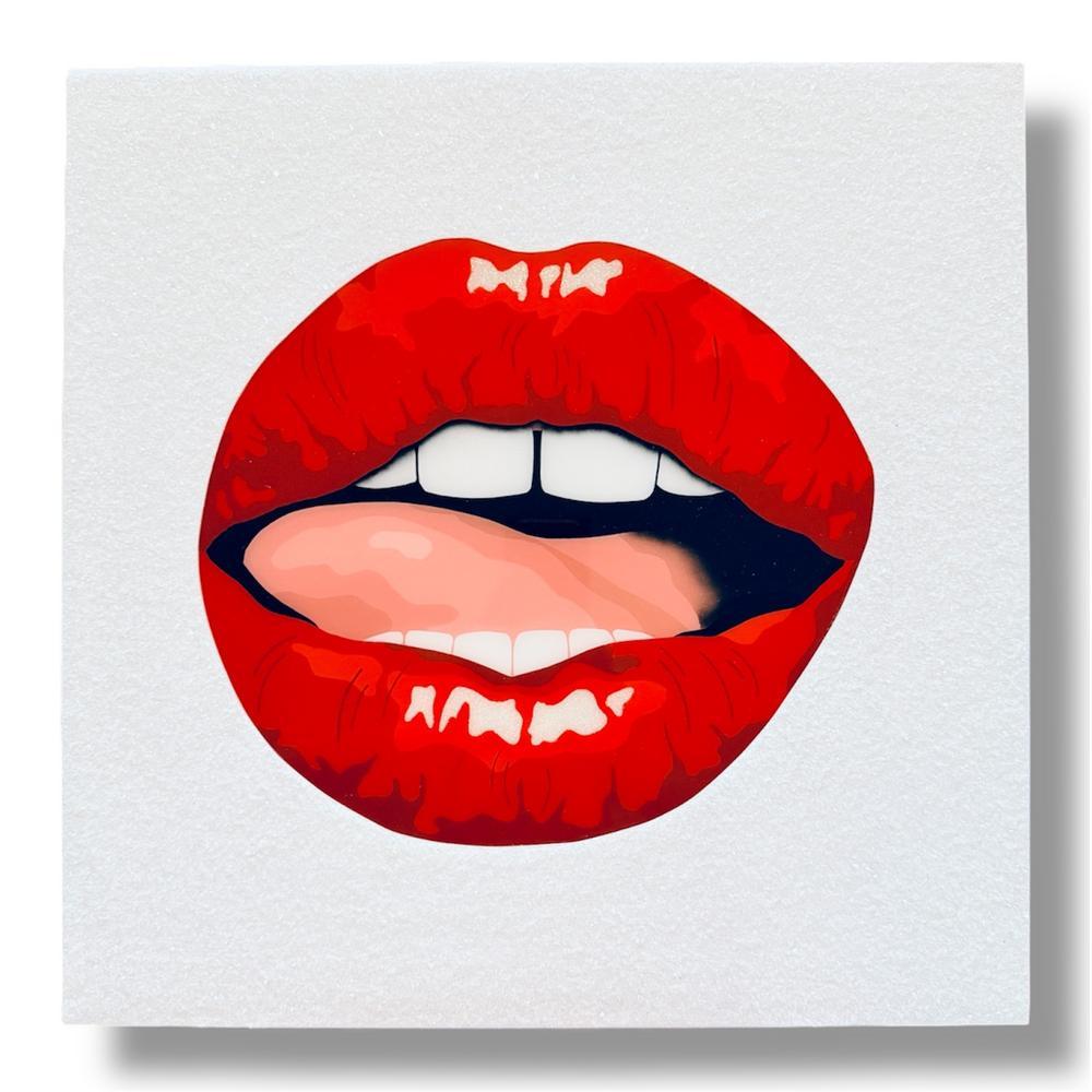 Crave by Stephanie Hansen | Acrylic, resin, glitter and diamond dust on Cradled hardboard | Art Box Gallery | St. Augustine, FL
