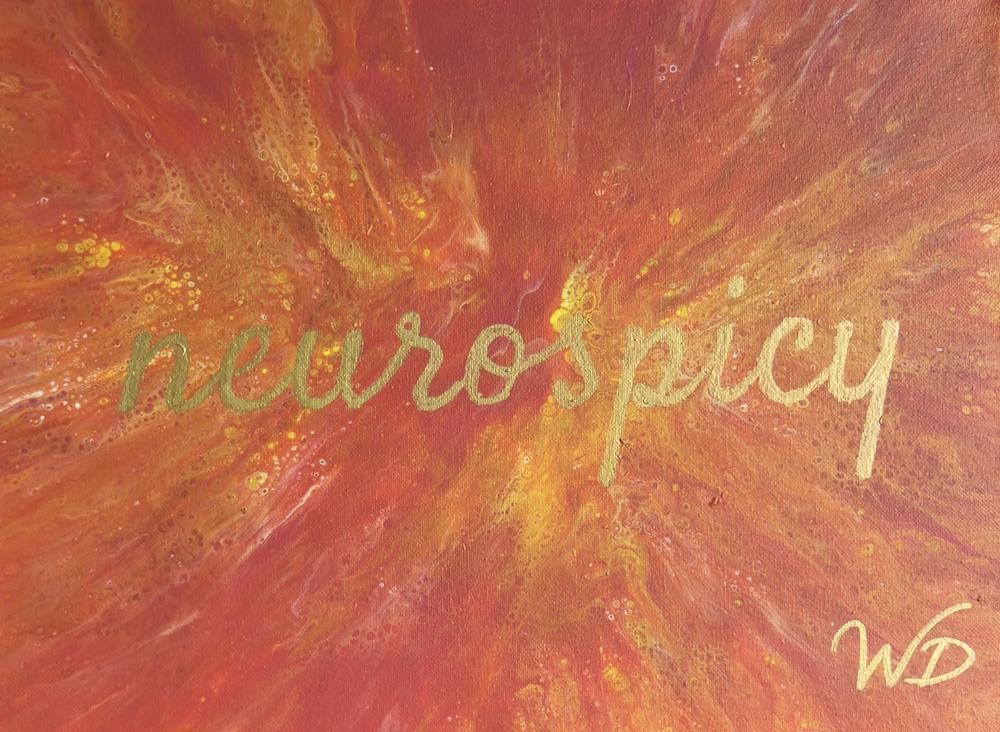 Neurospicy by Wendy Delfosse | Fluid Acrylic on Canvas | Art Box Gallery | St. Augustine, FL