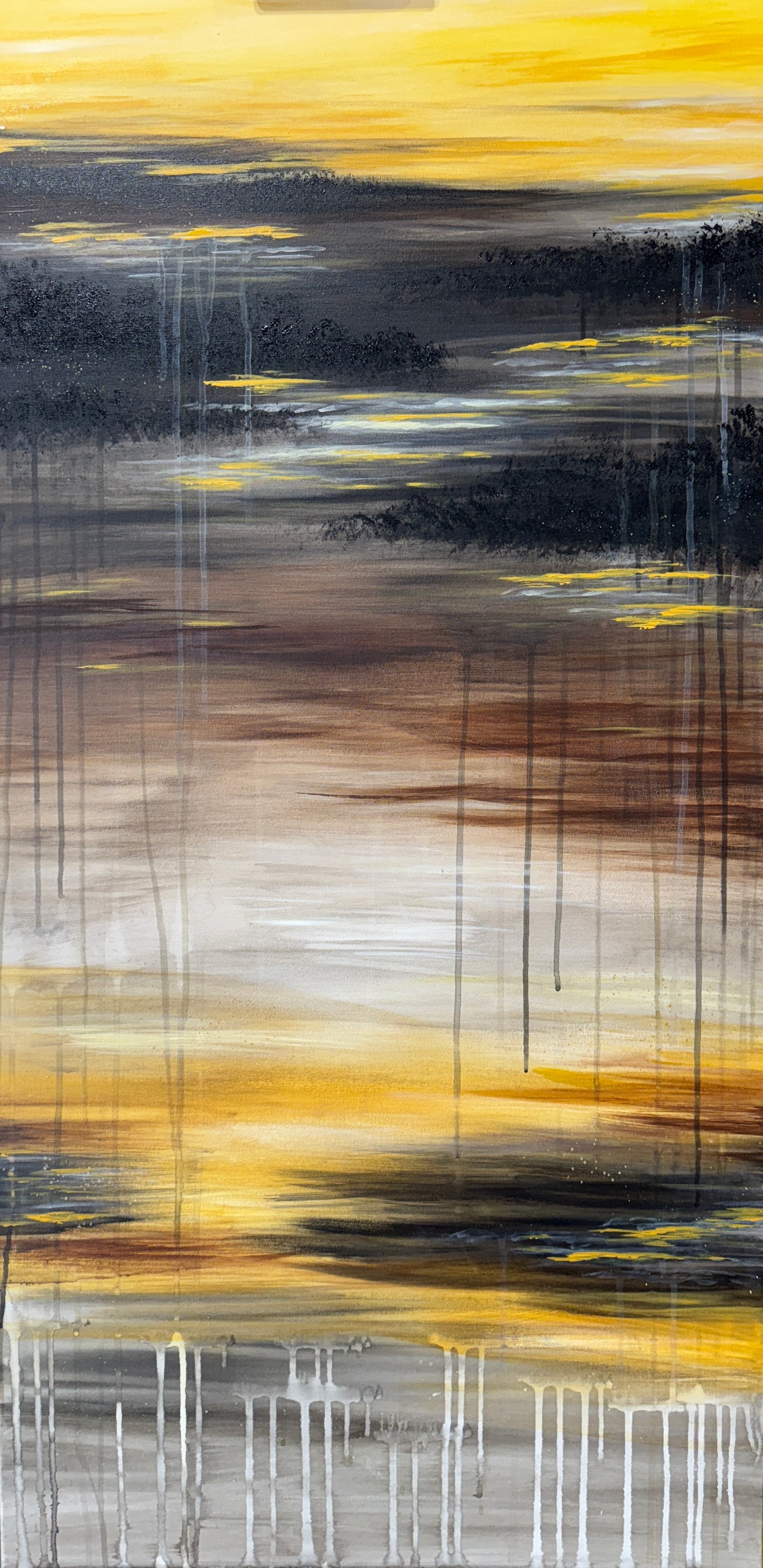 Somewhere Between the Mountains and the Shore by Danielle Torry | Acrylic on Canvas | Art Box Gallery | St. Augustine, FL