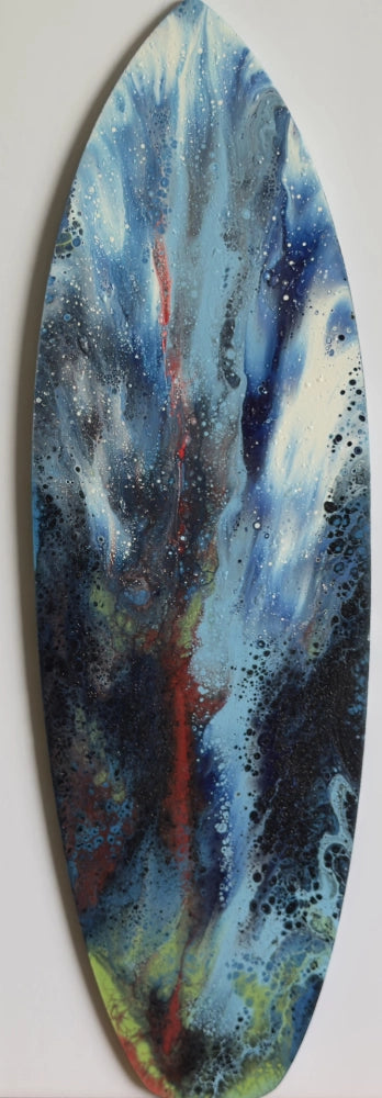 Colorful abstract painting on a white background