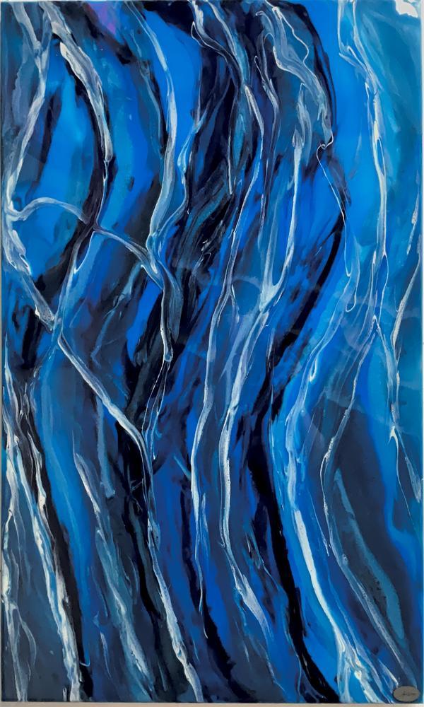Into the Blue by Liquid Visions | Resin on Recycled glass | Art Box Gallery | St. Augustine, FL