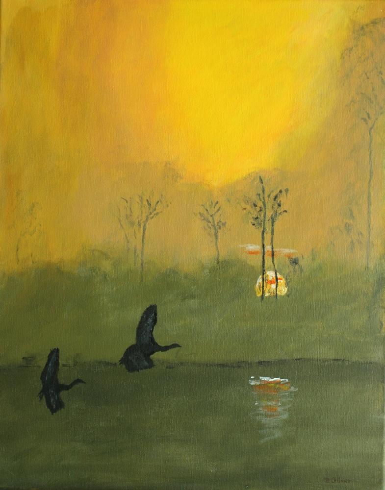 Early Flight by Bob Gilmer | Acrylic on Canvas | Art Box Gallery | St. Augustine, FL