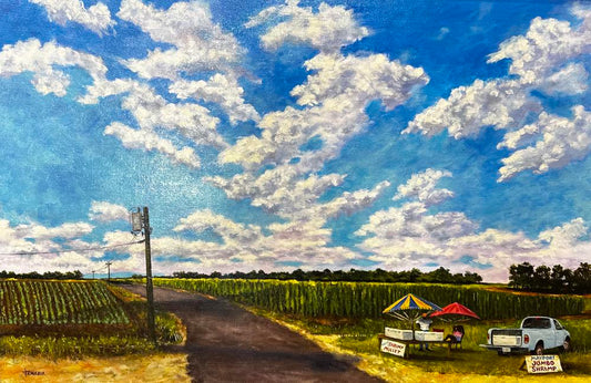 Shrimp and Grits by Tom Crocker | Oil on Canvas | Art Box Gallery | St. Augustine, FL