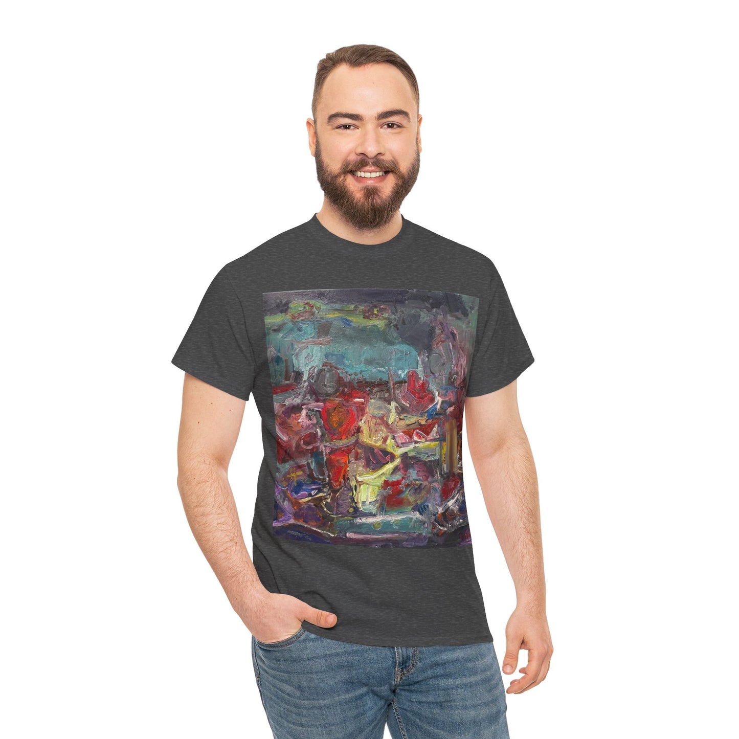 Art Box Gallery "All Alanis Wants" Artistry in Threads Series T-Shirt | April 2024 Collection Printify Artistry in Threads Larry Spear Men's Clothing T-shirts Unisex Women's Clothing