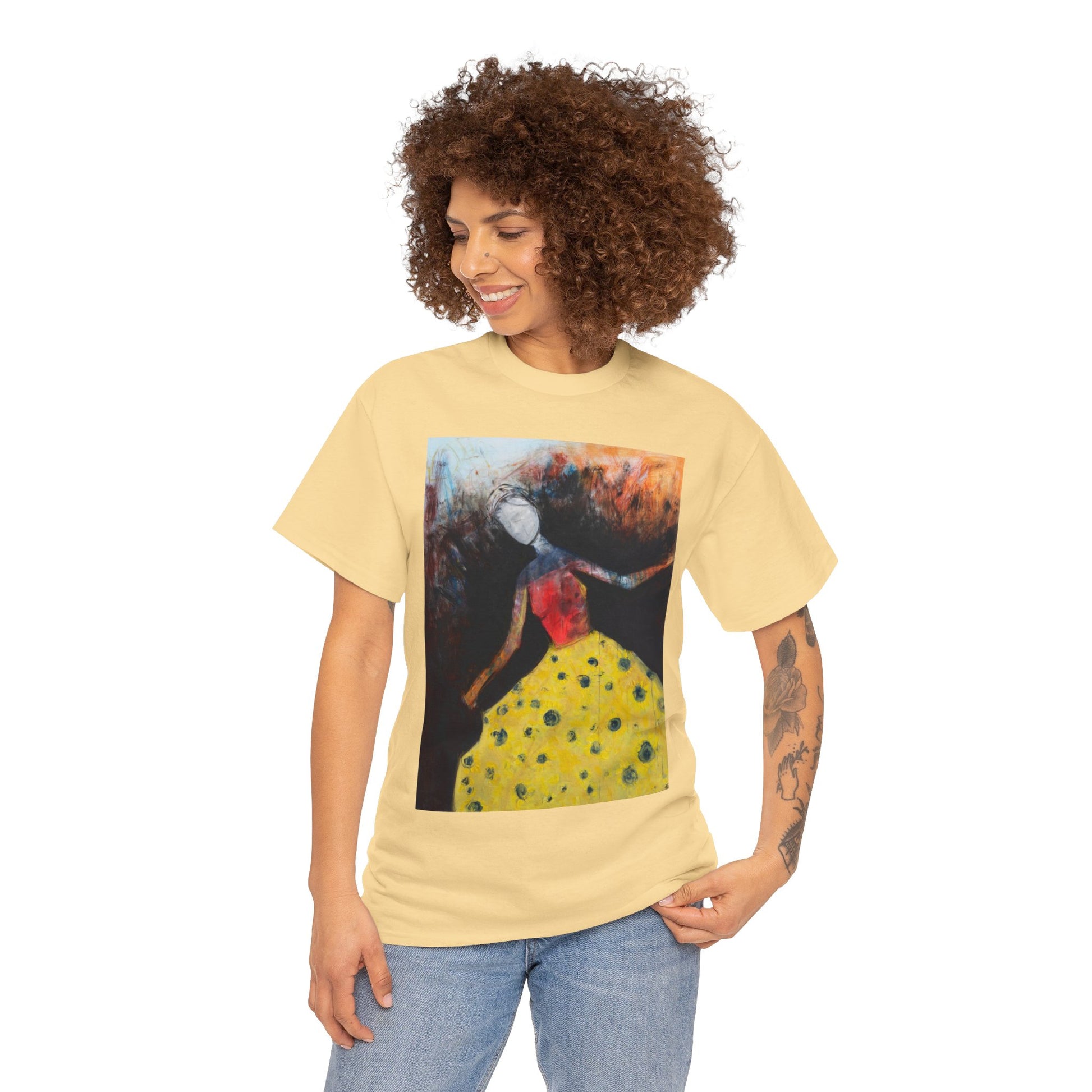 Art Box Gallery "The Dancer" Artistry in Threads Series T-Shirt | April 2024 Collection Printify Artistry in Threads DB Lowden Men's Clothing T-shirts Unisex Women's Clothing