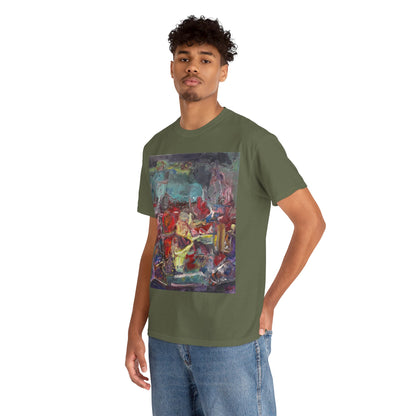 Art Box Gallery "All Alanis Wants" Artistry in Threads Series T-Shirt | April 2024 Collection Printify Artistry in Threads Larry Spear Men's Clothing T-shirts Unisex Women's Clothing