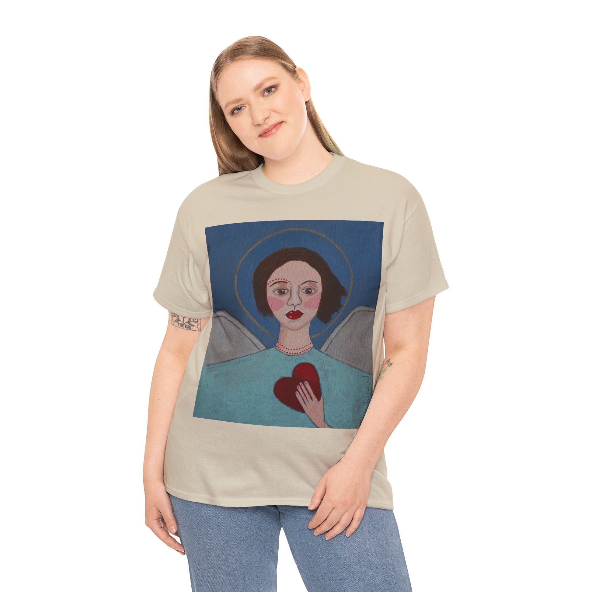 Art Box Gallery "Angel" Artistry in Threads Series T-Shirt | March 2024 Collection Printify Artistry in Threads Men's Clothing Michéle Renaud T-shirts Unisex Women's Clothing