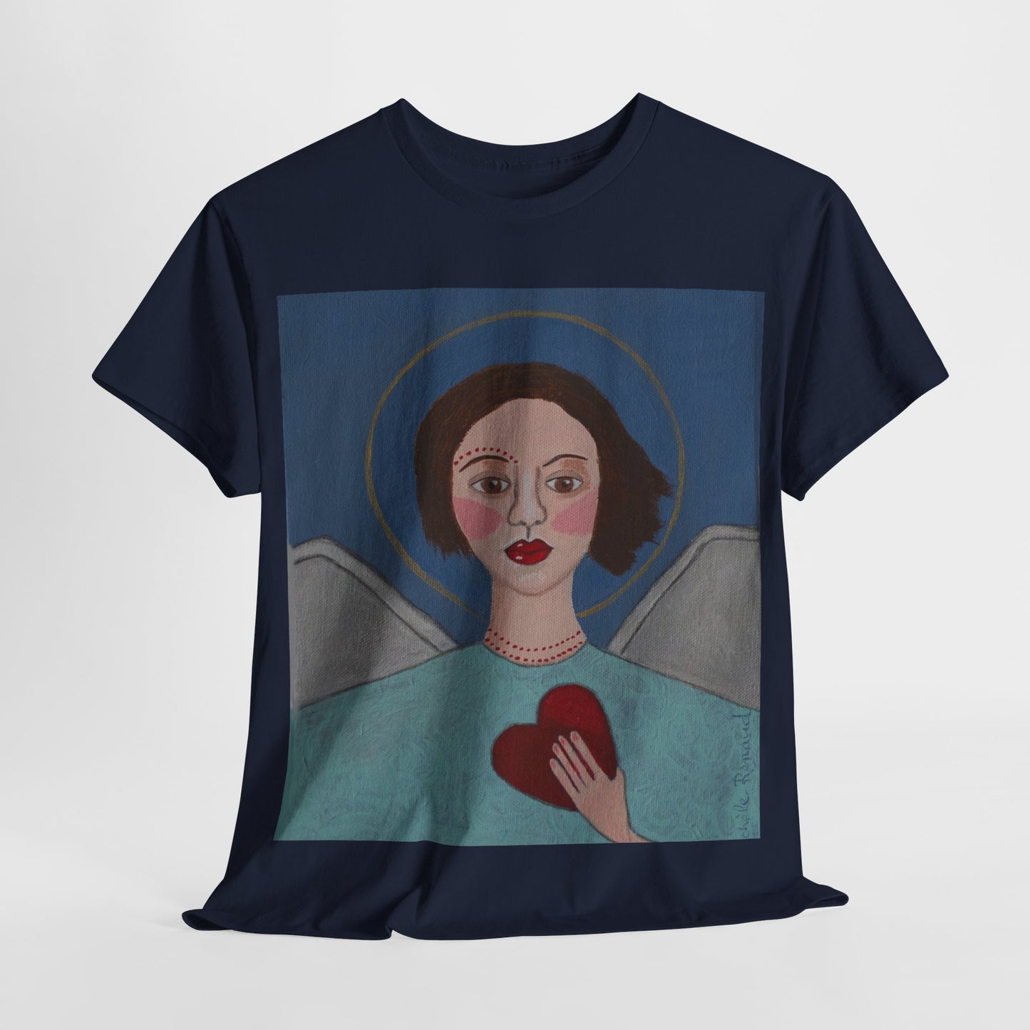 "Angel" Artistry in Threads Series T-Shirt | March 2024 Collection - Printify - Art Box Gallery