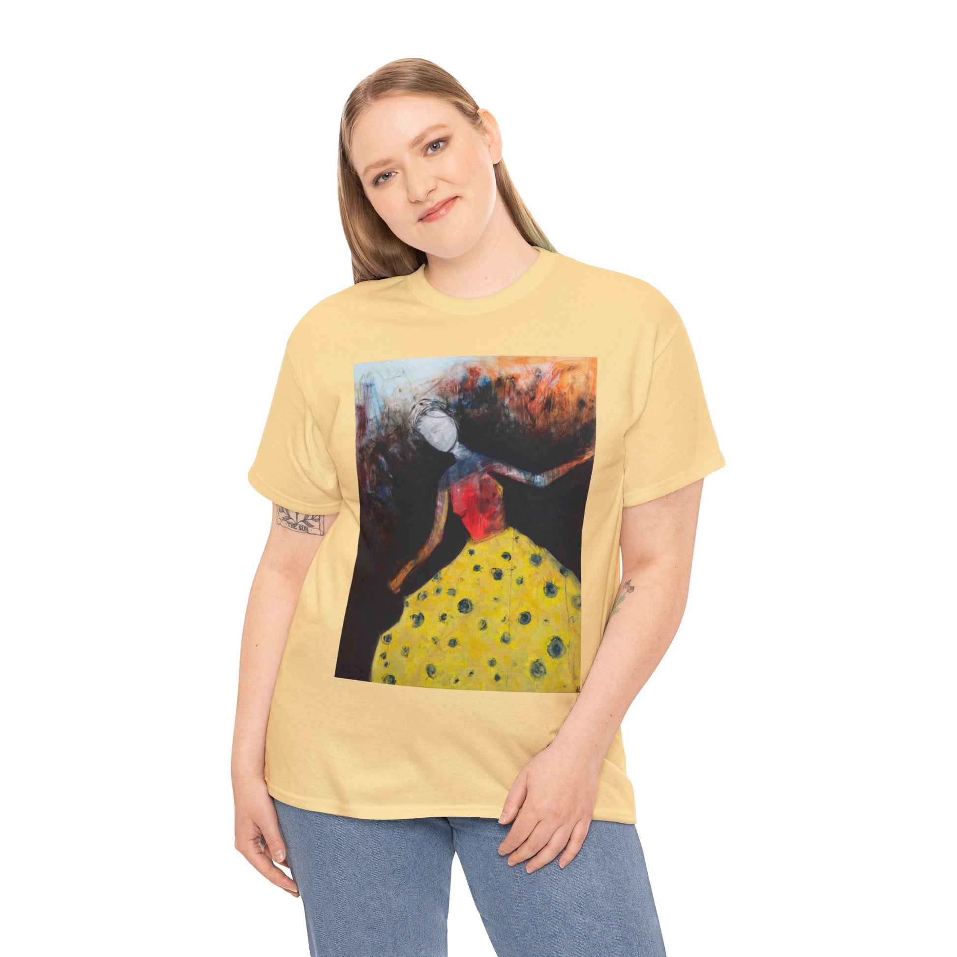 Art Box Gallery "The Dancer" Artistry in Threads Series T-Shirt | April 2024 Collection Printify Artistry in Threads DB Lowden Men's Clothing T-shirts Unisex Women's Clothing