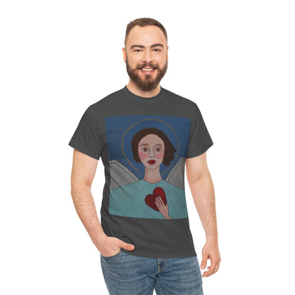 Art Box Gallery "Angel" Artistry in Threads Series T-Shirt | March 2024 Collection Printify Artistry in Threads Men's Clothing Michéle Renaud T-shirts Unisex Women's Clothing