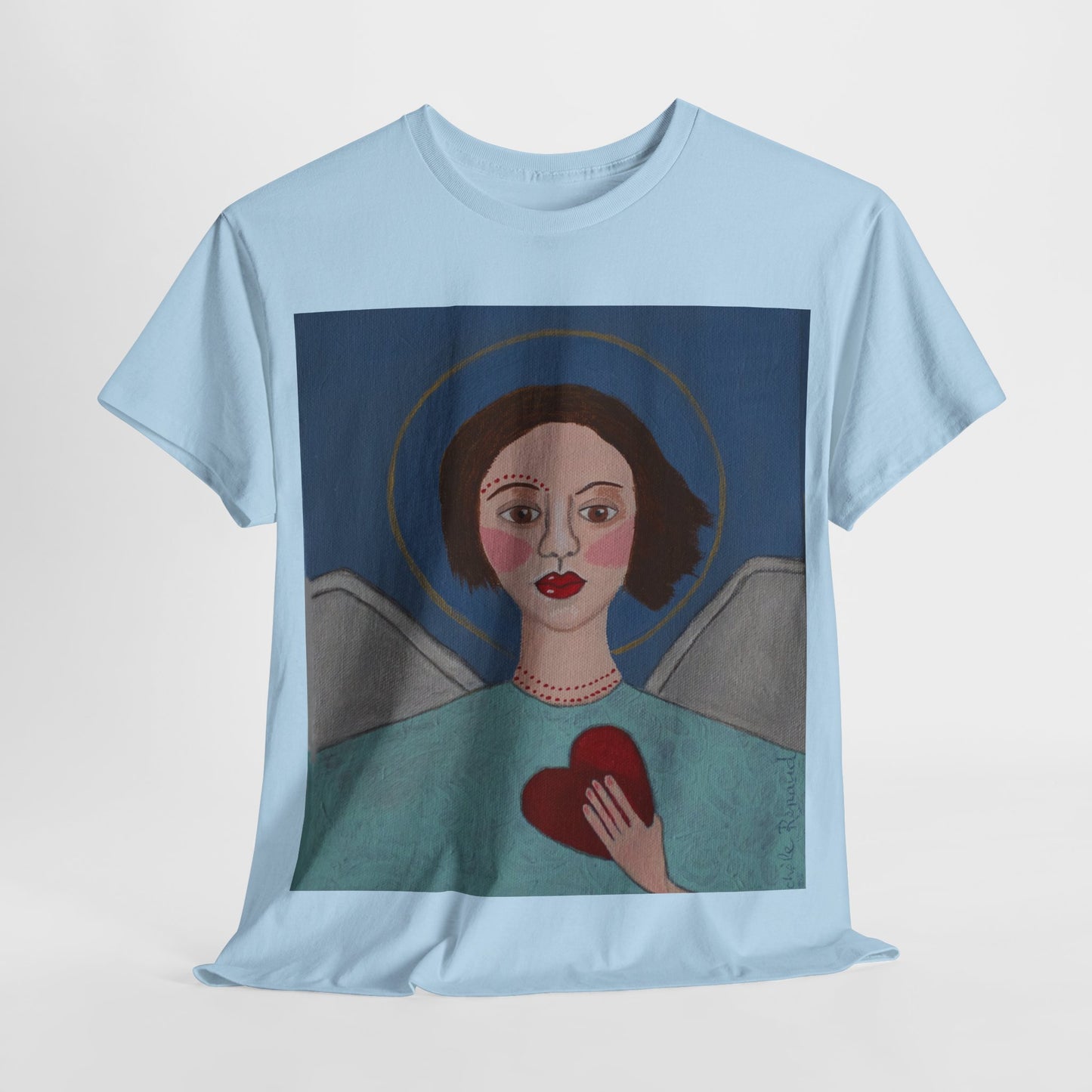 Art Box Gallery "Angel" Artistry in Threads Series T-Shirt | March 2024 Collection Printify Artistry in Threads Men's Clothing Michéle Renaud T-shirts Unisex Women's Clothing