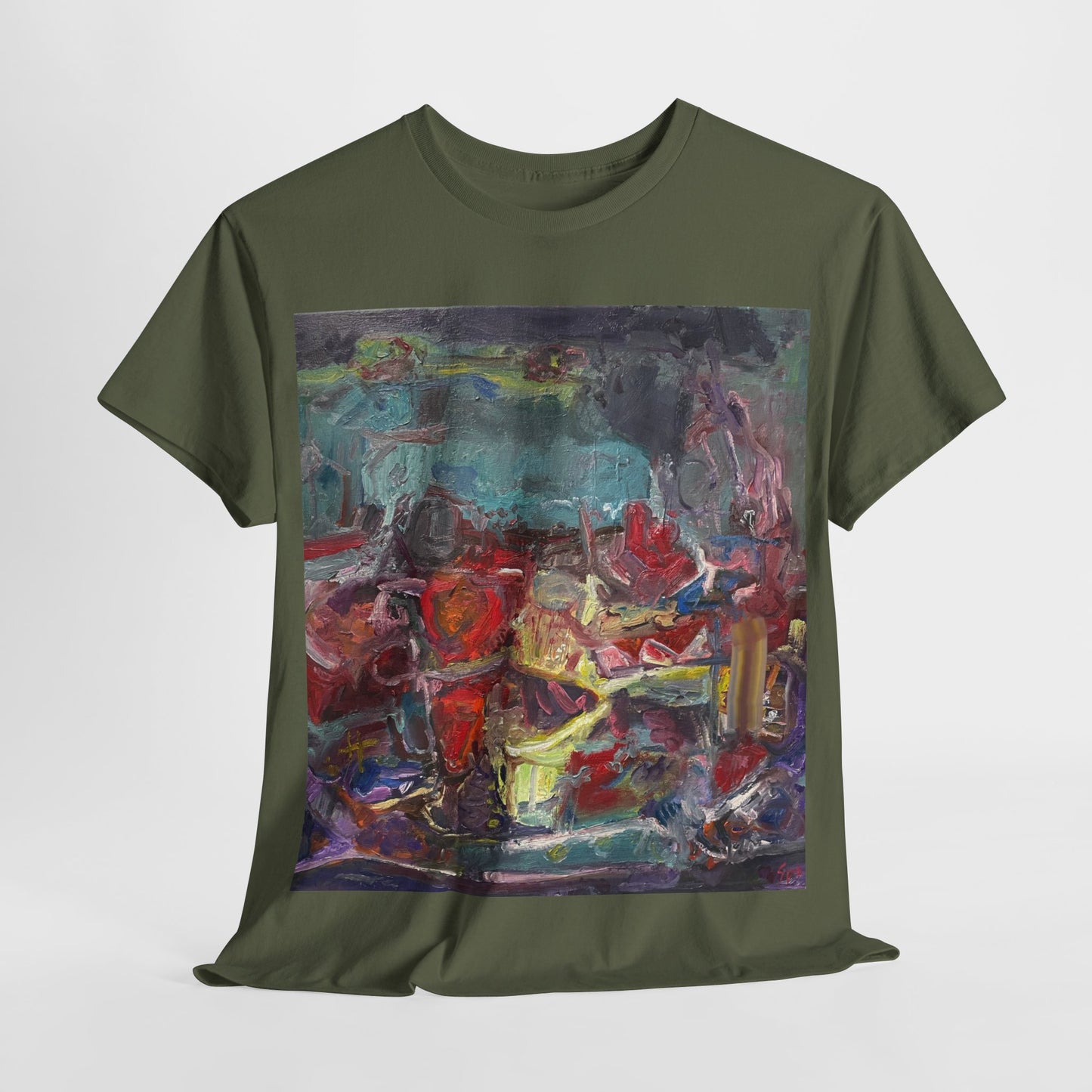 Art Box Gallery "All Alanis Wants" Artistry in Threads Series T-Shirt | April 2024 Collection Printify Artistry in Threads Larry Spear Men's Clothing T-shirts Unisex Women's Clothing