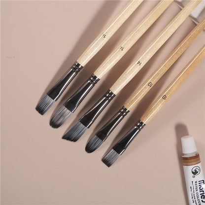 24 - Piece Premium Wooden Paint Brush Set - Art Box Gallery - Art Box Gallery