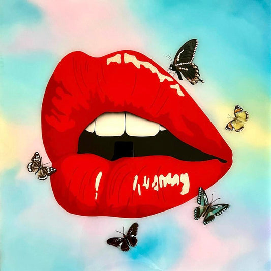 Pysche's First Kiss by Stephanie Hansen | Archival Pigment Print (Giclée) on Hot Press Bright, 100% Cotton Rag Archival Matte Paper     | Art Box Gallery | St. Augustine, FL