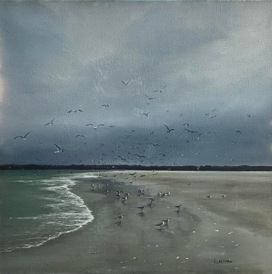 Disturbing the Peace by Cindy Altoro | Oil on Canvas | Art Box Gallery | St. Augustine, FL