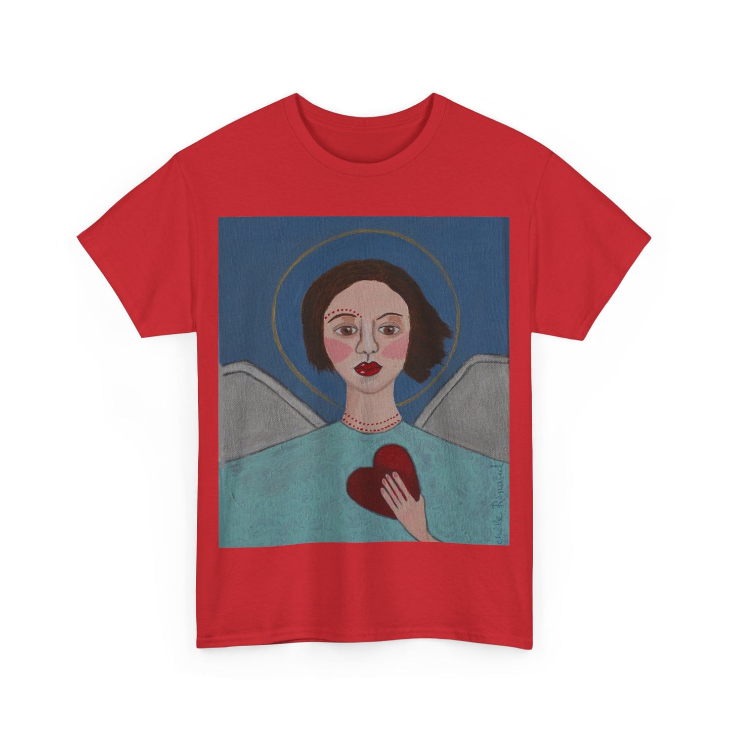 Art Box Gallery "Angel" Artistry in Threads Series T-Shirt | March 2024 Collection Printify Artistry in Threads Men's Clothing Michéle Renaud T-shirts Unisex Women's Clothing