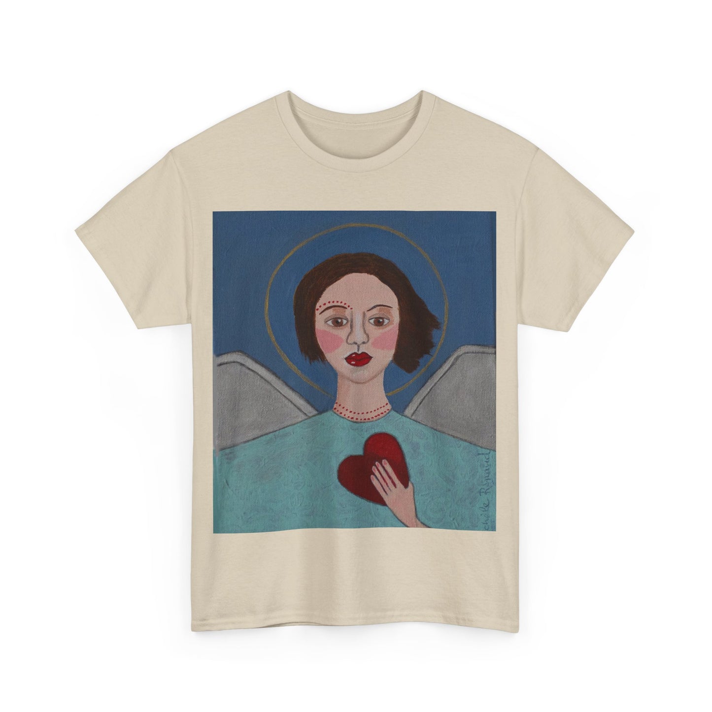 Art Box Gallery "Angel" Artistry in Threads Series T-Shirt | March 2024 Collection Printify Artistry in Threads Men's Clothing Michéle Renaud T-shirts Unisex Women's Clothing