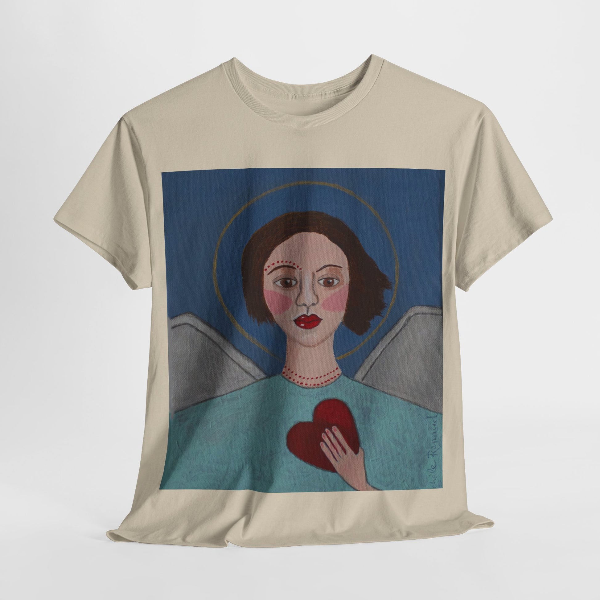 "Angel" Artistry in Threads Series T-Shirt | March 2024 Collection - Printify - Art Box Gallery