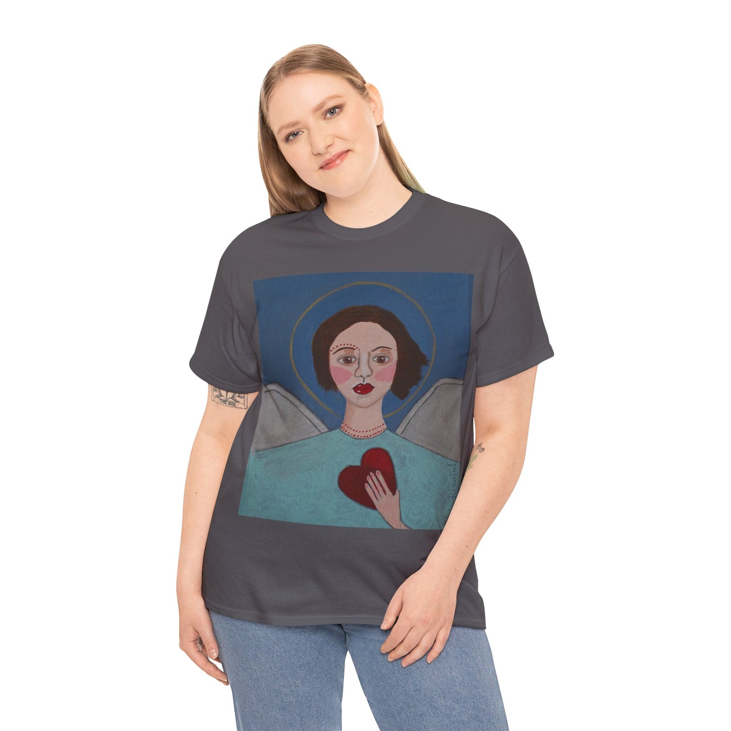 Art Box Gallery "Angel" Artistry in Threads Series T-Shirt | March 2024 Collection Printify Artistry in Threads Men's Clothing Michéle Renaud T-shirts Unisex Women's Clothing