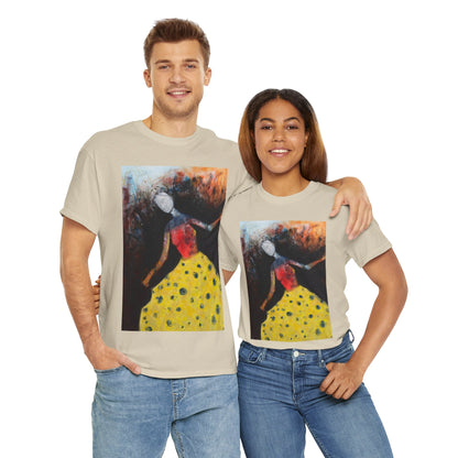 Art Box Gallery "The Dancer" Artistry in Threads Series T-Shirt | April 2024 Collection Printify Artistry in Threads DB Lowden Men's Clothing T-shirts Unisex Women's Clothing