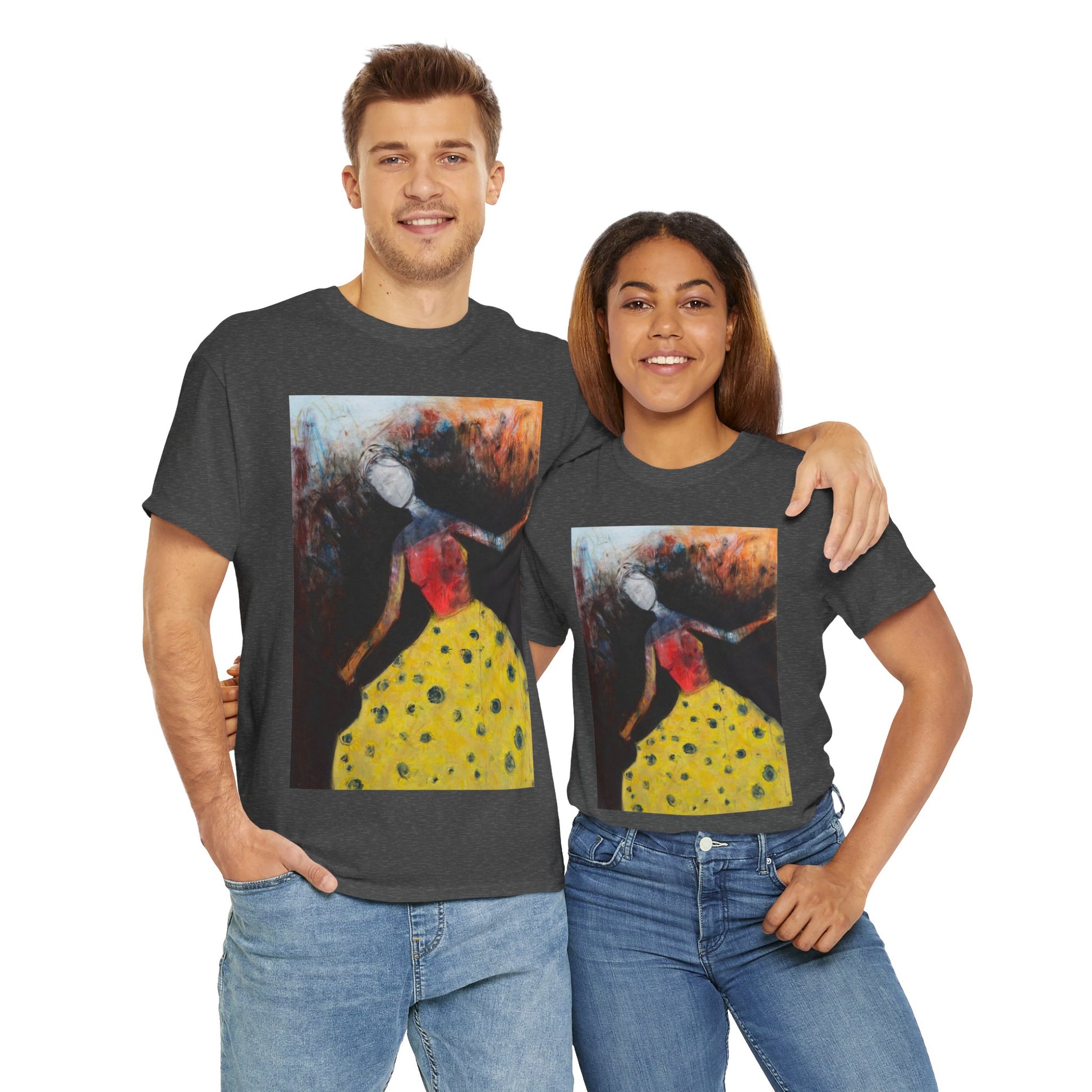 Art Box Gallery "The Dancer" Artistry in Threads Series T-Shirt | April 2024 Collection Printify Artistry in Threads DB Lowden Men's Clothing T-shirts Unisex Women's Clothing