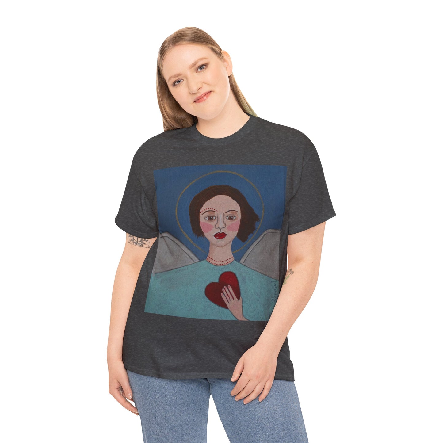 Art Box Gallery "Angel" Artistry in Threads Series T-Shirt | March 2024 Collection Printify Artistry in Threads Men's Clothing Michéle Renaud T-shirts Unisex Women's Clothing