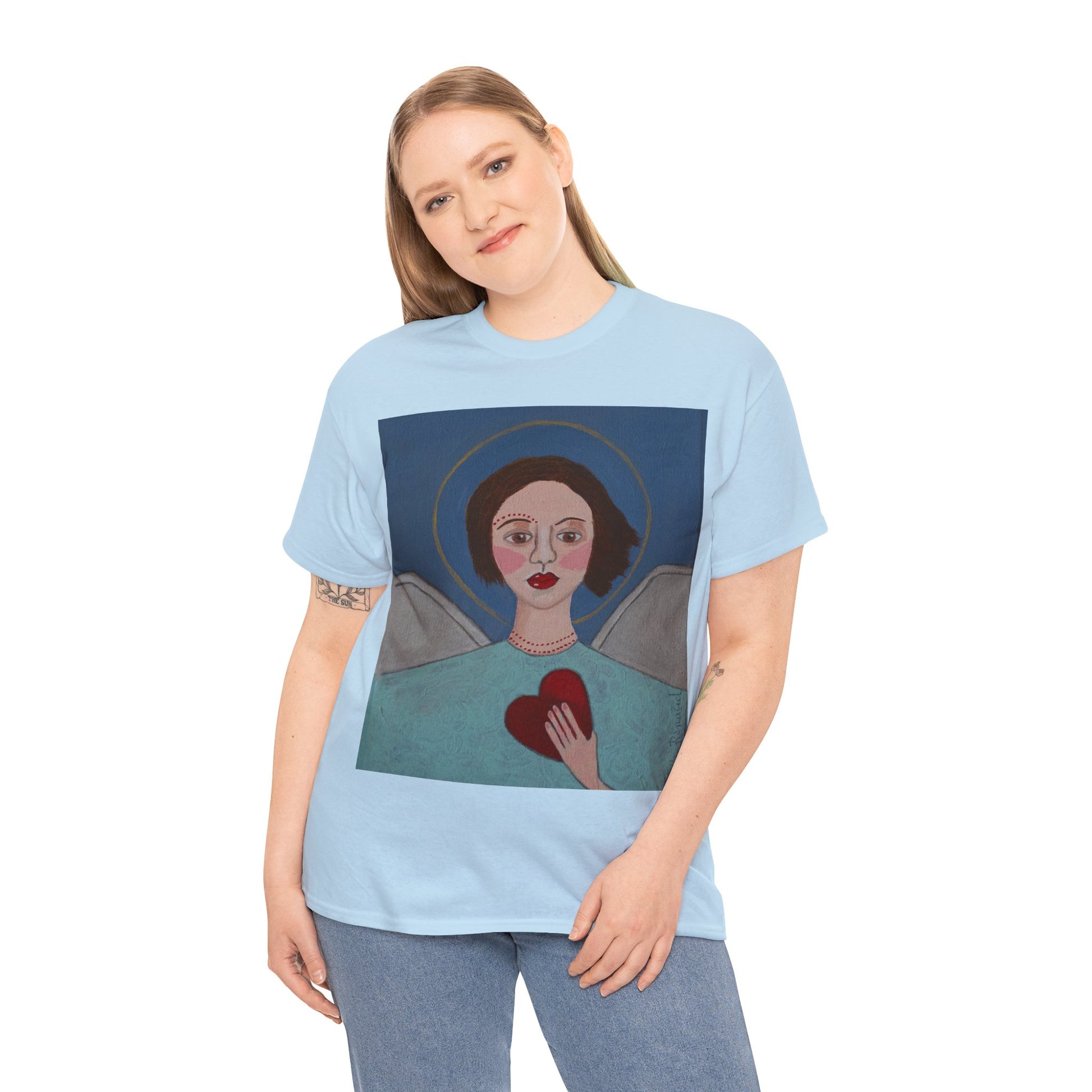 "Angel" Artistry in Threads Series T-Shirt | March 2024 Collection - Printify - Art Box Gallery