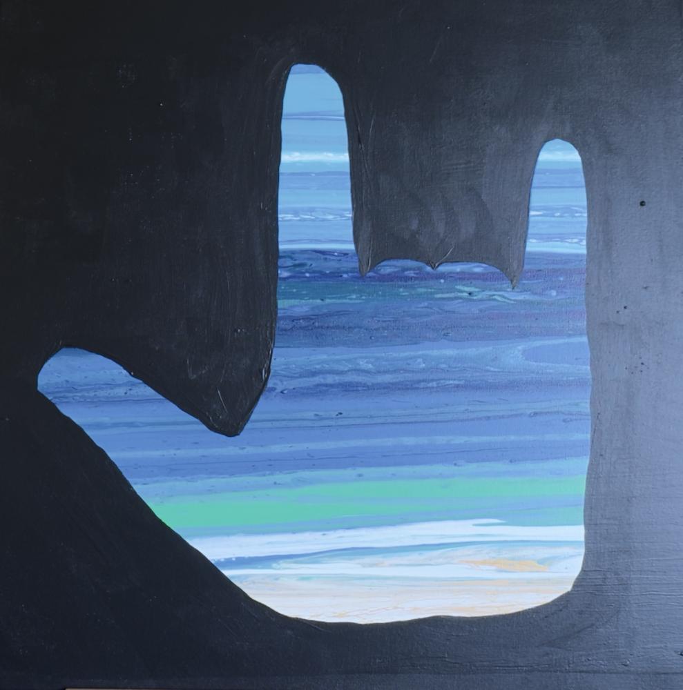 I Love You To The Beach And Back by Wendy Delfosse | Acrylic on Canvas | Art Box Gallery | St. Augustine, FL