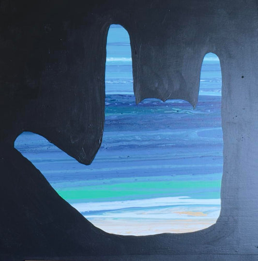I Love You To The Beach And Back by Wendy Delfosse | Acrylic on Canvas | Art Box Gallery | St. Augustine, FL