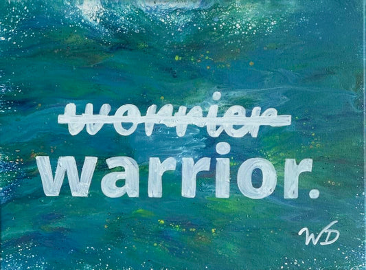 Warrior by Wendy Delfosse | Fluid Acrylic on Canvas | Art Box Gallery | St. Augustine, FL