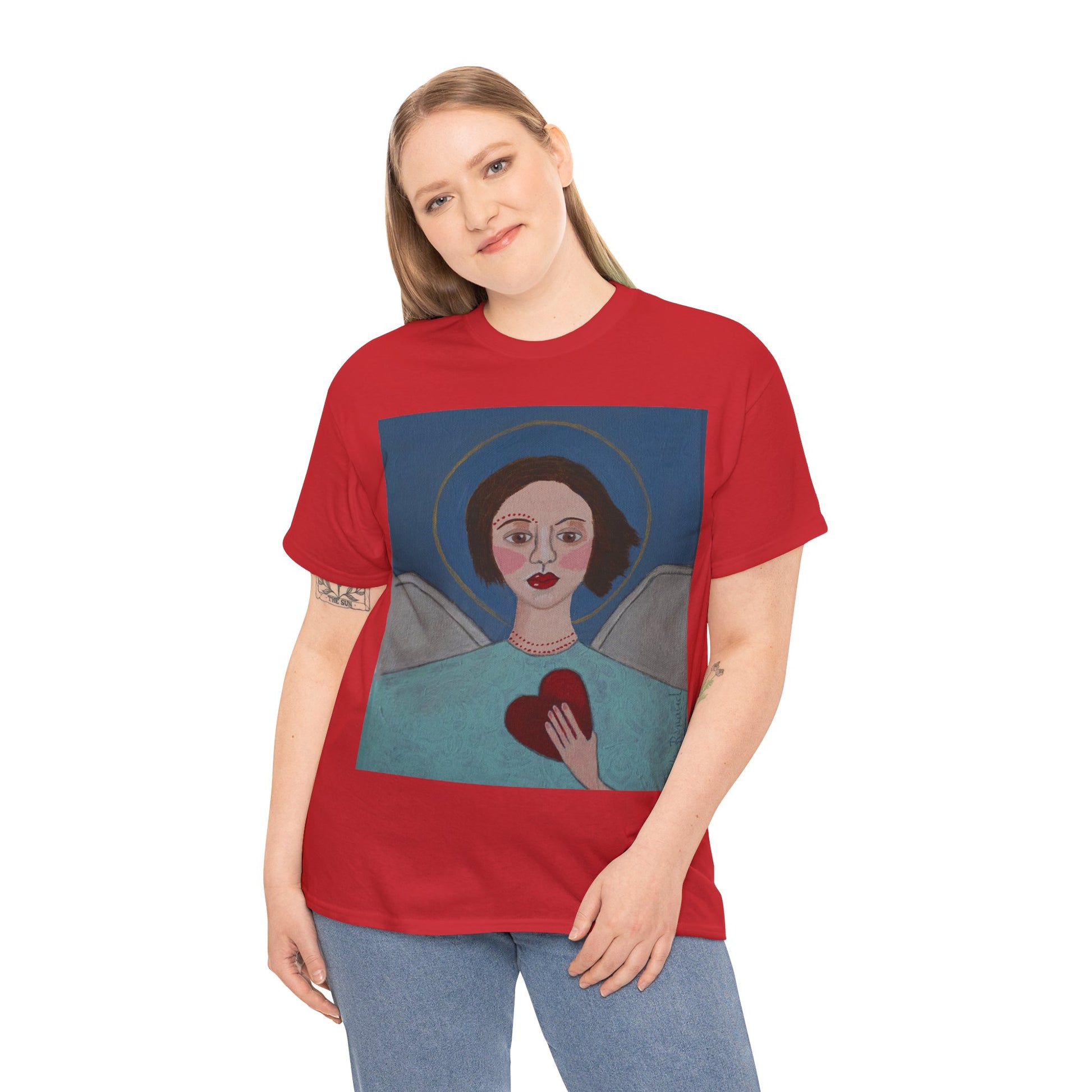 Art Box Gallery "Angel" Artistry in Threads Series T-Shirt | March 2024 Collection Printify Artistry in Threads Men's Clothing Michéle Renaud T-shirts Unisex Women's Clothing