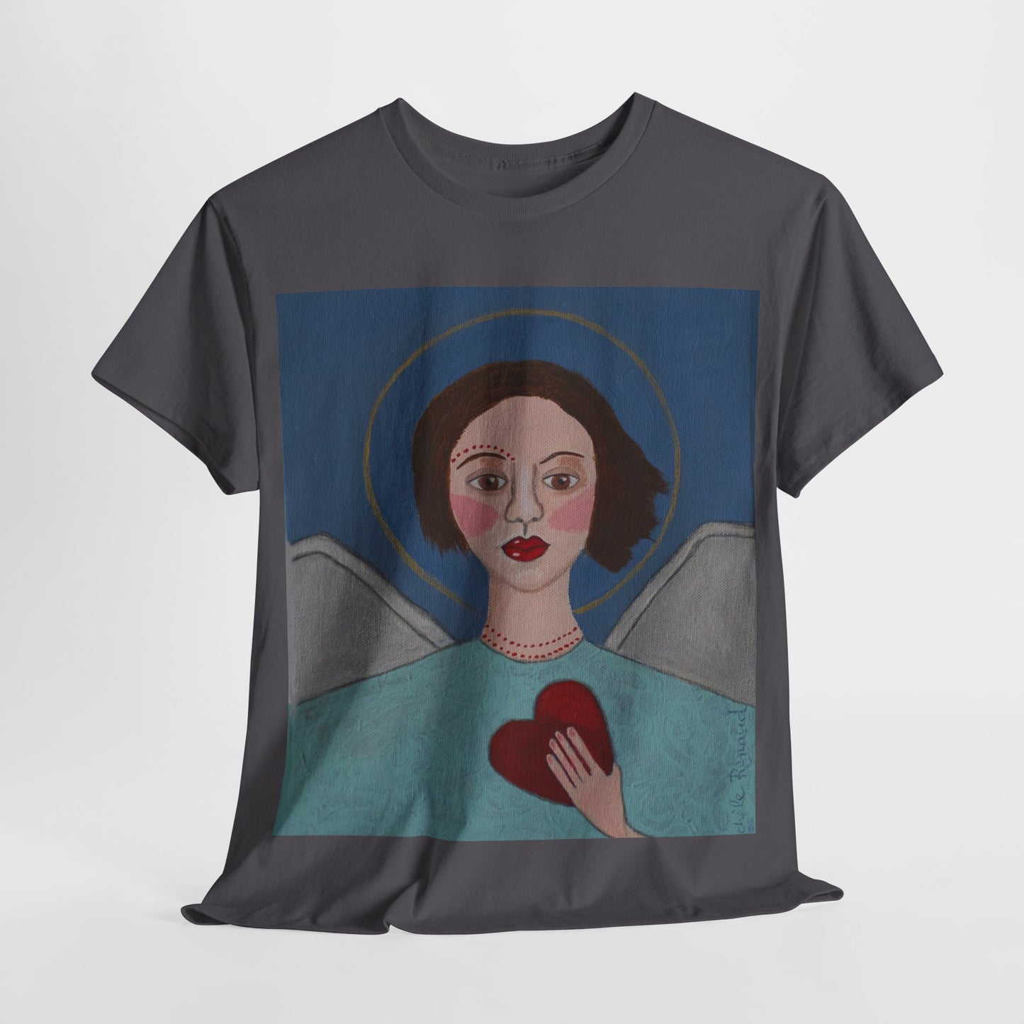 Art Box Gallery "Angel" Artistry in Threads Series T-Shirt | March 2024 Collection Printify Artistry in Threads Men's Clothing Michéle Renaud T-shirts Unisex Women's Clothing