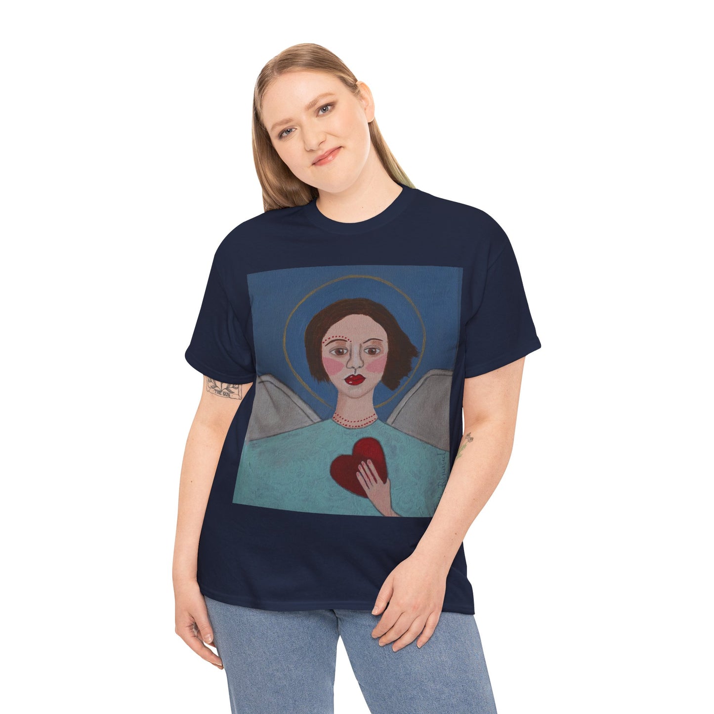 "Angel" Artistry in Threads Series T-Shirt | March 2024 Collection - Printify - Art Box Gallery