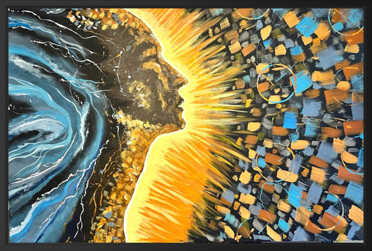 Back to the Coma Cluster by Robert Holmes | Acrylic on Canvas | Art Box Gallery | St. Augustine, FL