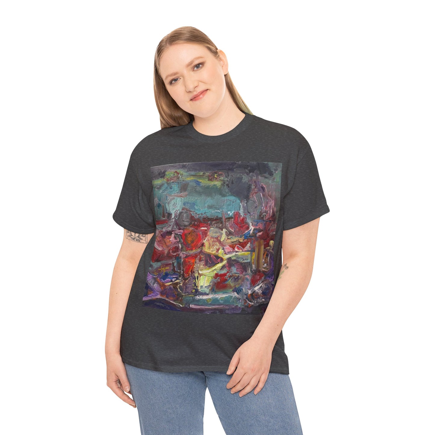 Art Box Gallery "All Alanis Wants" Artistry in Threads Series T-Shirt | April 2024 Collection Printify Artistry in Threads Larry Spear Men's Clothing T-shirts Unisex Women's Clothing