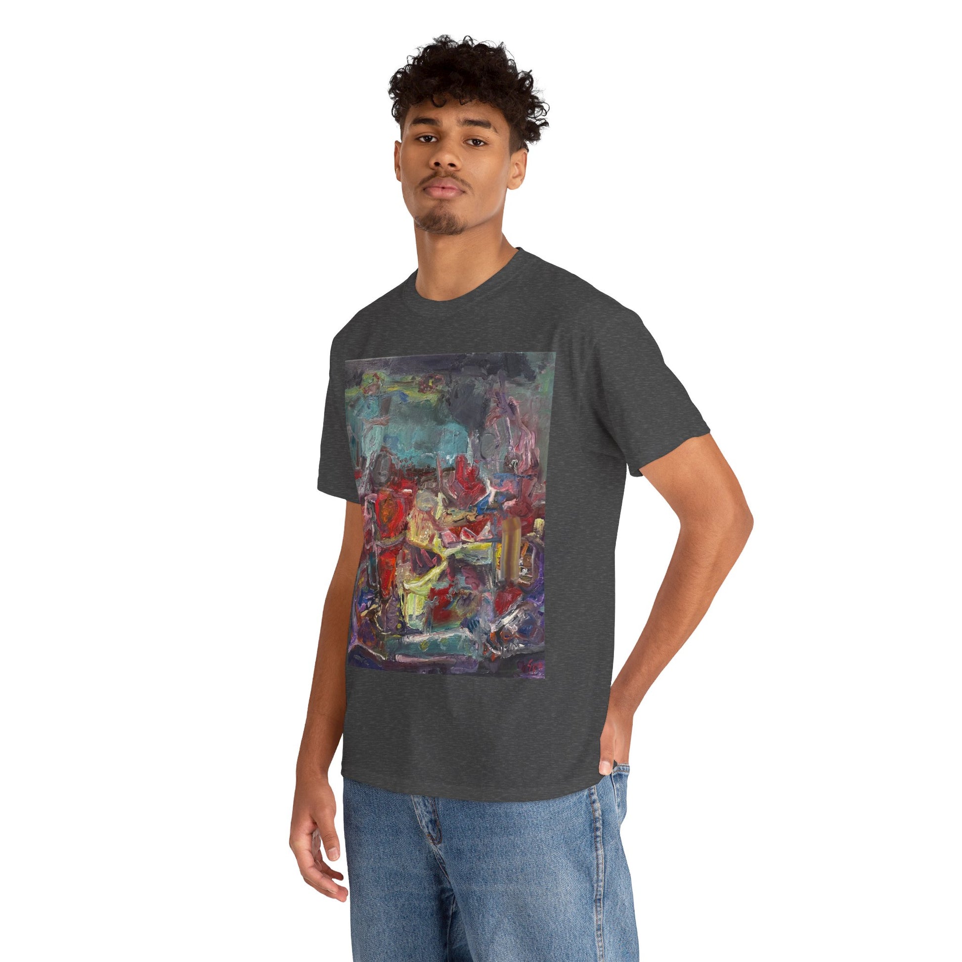 Art Box Gallery "All Alanis Wants" Artistry in Threads Series T-Shirt | April 2024 Collection Printify Artistry in Threads Larry Spear Men's Clothing T-shirts Unisex Women's Clothing