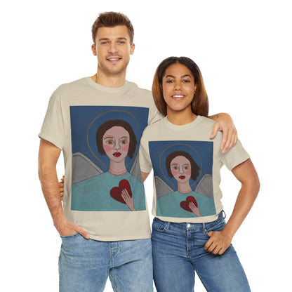 Art Box Gallery "Angel" Artistry in Threads Series T-Shirt | March 2024 Collection Printify Artistry in Threads Men's Clothing Michéle Renaud T-shirts Unisex Women's Clothing