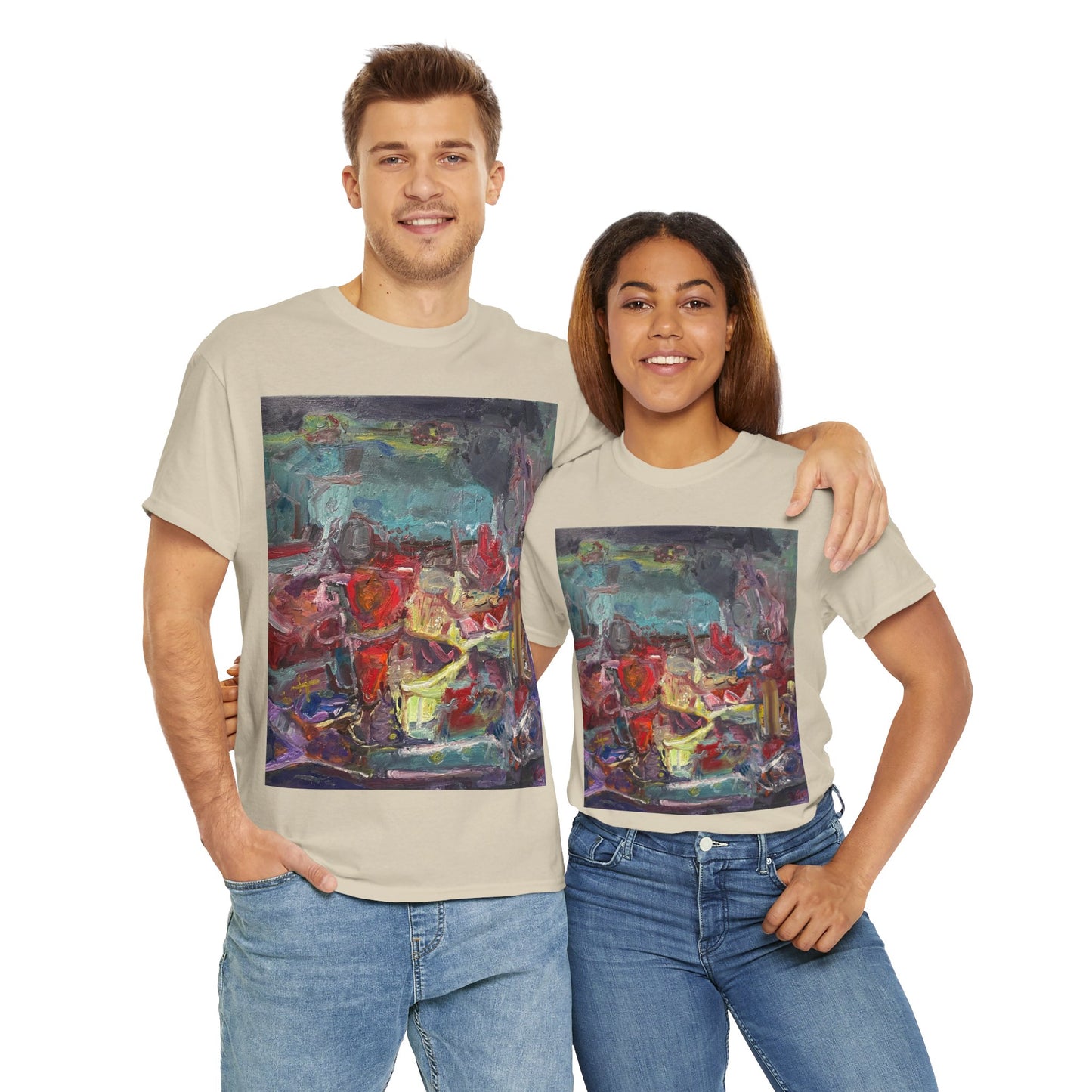 Art Box Gallery "All Alanis Wants" Artistry in Threads Series T-Shirt | April 2024 Collection Printify Artistry in Threads Larry Spear Men's Clothing T-shirts Unisex Women's Clothing