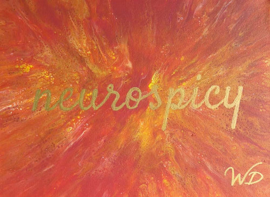 Neurospicy by Wendy Delfosse | Fluid Acrylic on Canvas | Art Box Gallery | St. Augustine, FL