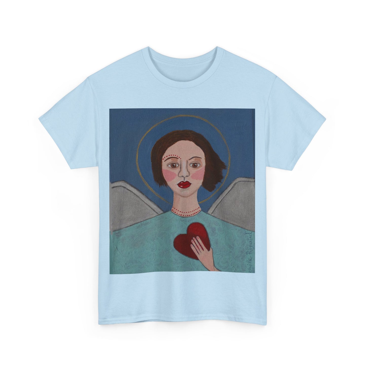 Art Box Gallery "Angel" Artistry in Threads Series T-Shirt | March 2024 Collection Printify Artistry in Threads Men's Clothing Michéle Renaud T-shirts Unisex Women's Clothing