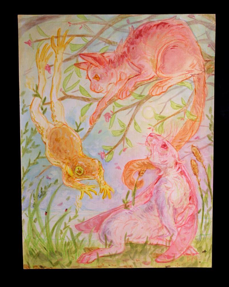 Flower Children by Dae Murphy | Acrylic on Canvas | Art Box Gallery | St. Augustine, FL