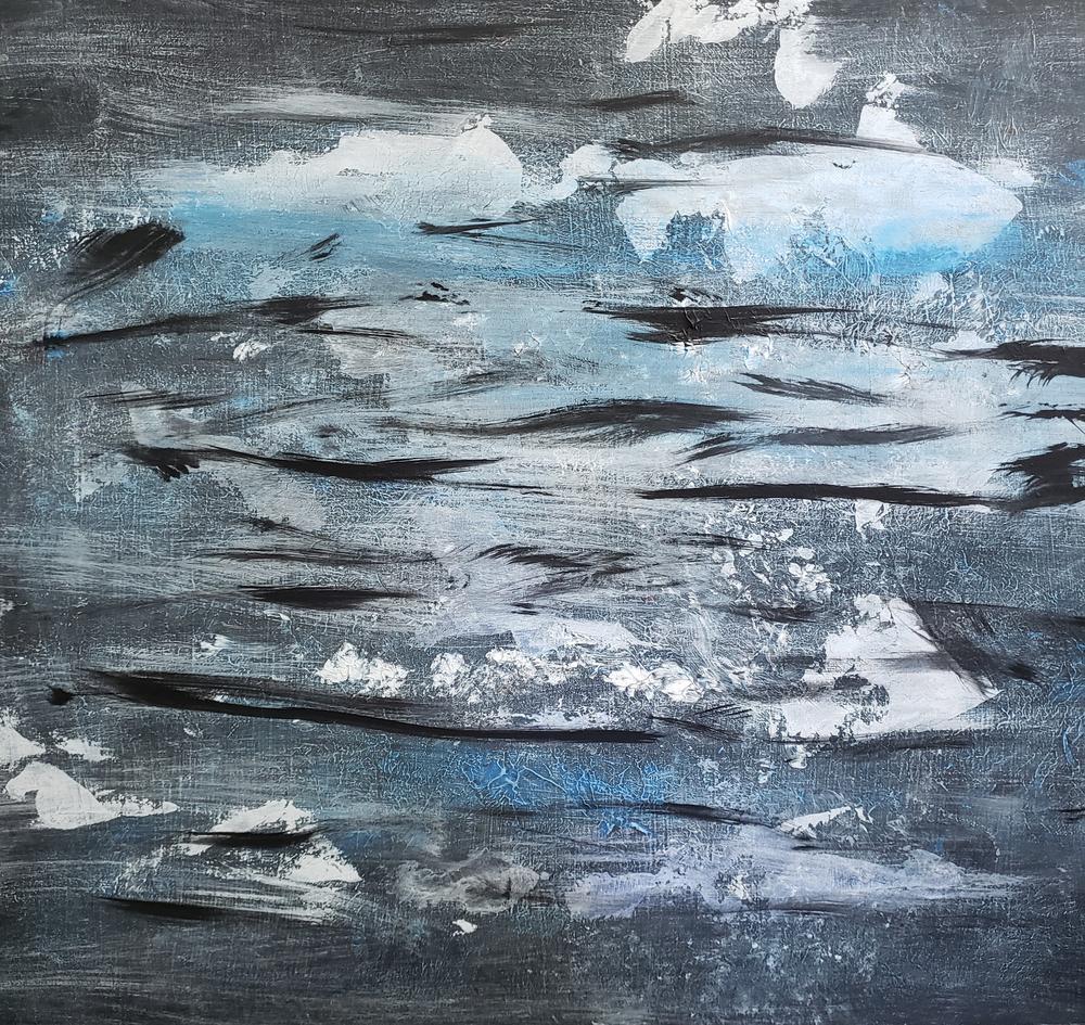 Evening Seas by Bob Gilmer | Acrylic on Wood | Art Box Gallery | St. Augustine, FL