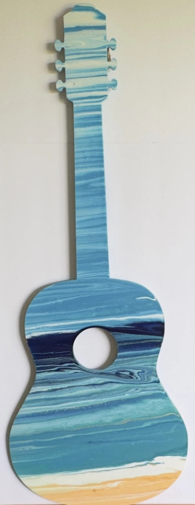 Beach Guitar 2 by Wendy Delfosse