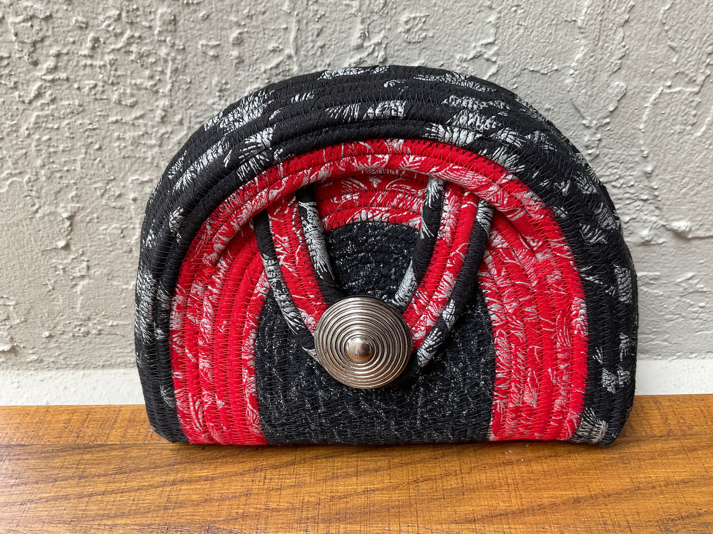 Black, Red, Silver Box Clutch Crossbody Bag - Other - Janice Rossignol - Art Box Gallery