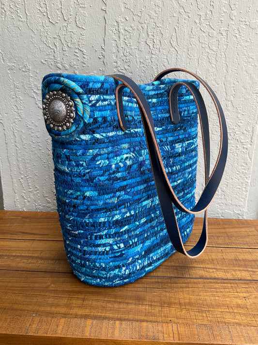 Blue Shoulder Bag - Other - Janice Rossignol - Art Box Gallery