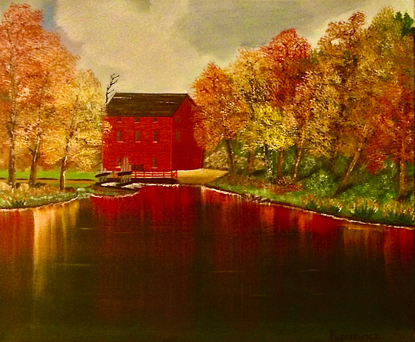 Art Box Gallery Alley Spring Grist Mill Mark Kupinewicz Mark Kupinewicz Oil