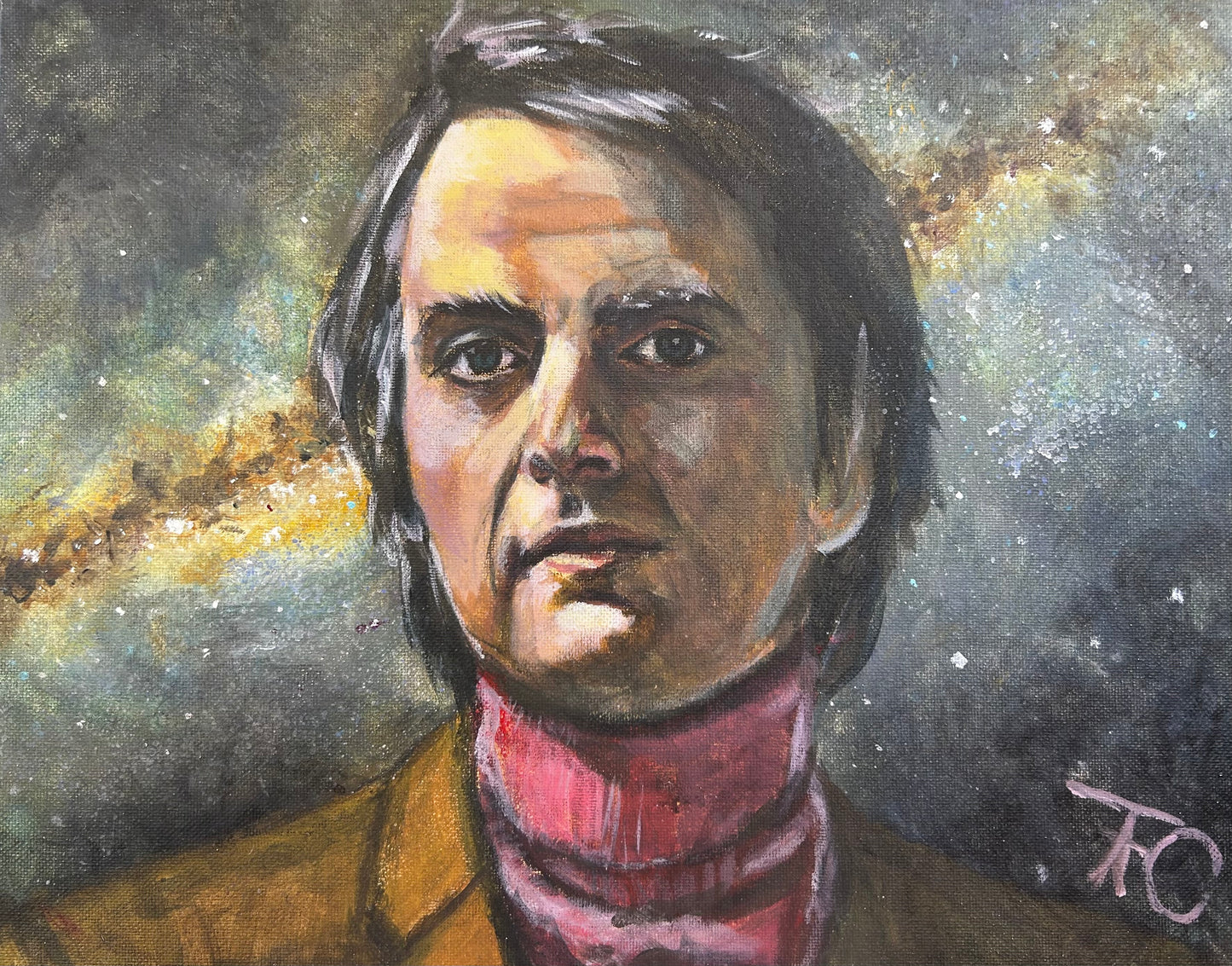 Carl Sagan - Artwork - Pedrito Artist - Art Box Gallery